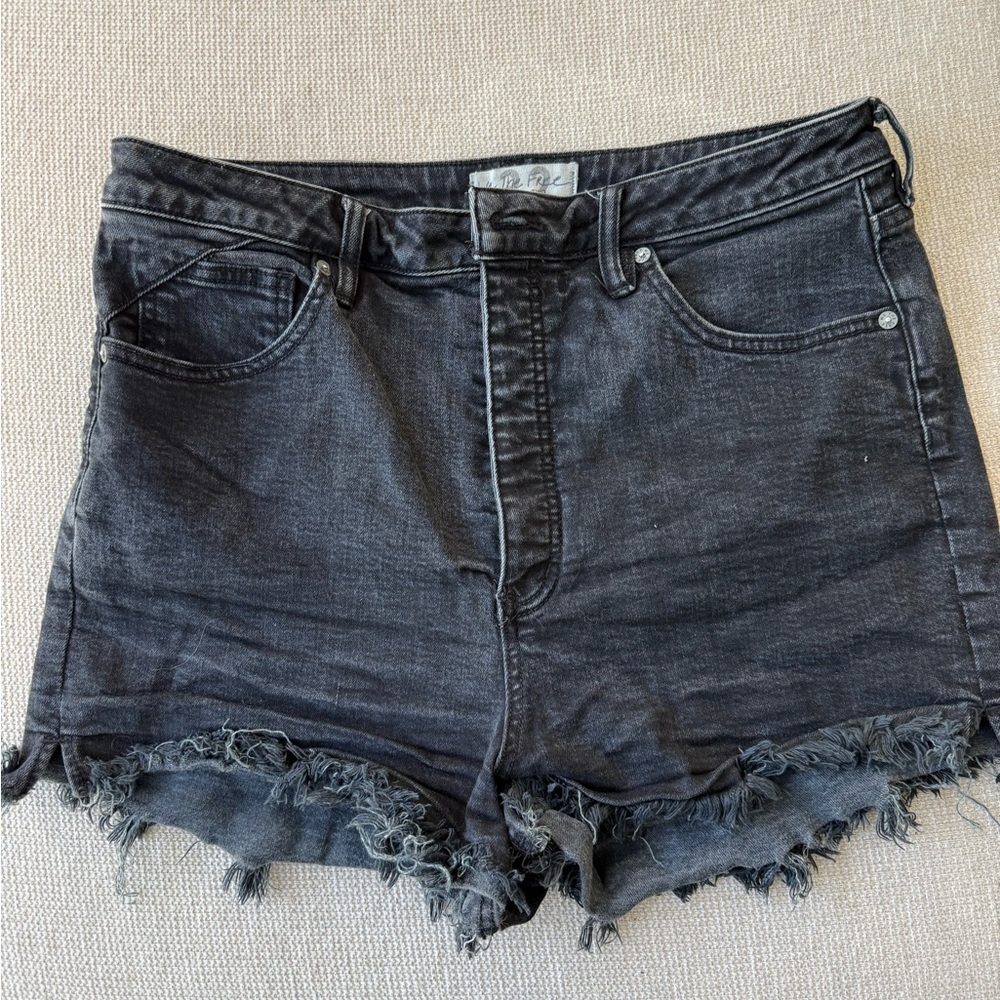 We The Free Charcoal Jean Shorts